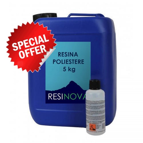 Resina poliestere da - kg, di