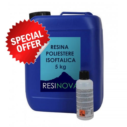 Resina poliestere - 5, kg