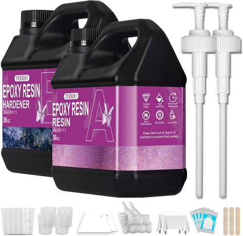 Kit resina epoxica 72oz clara