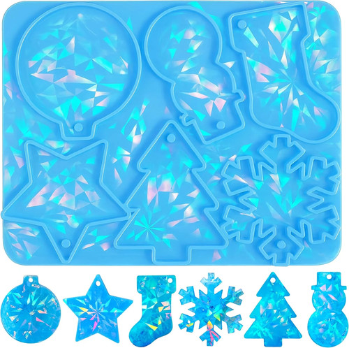Holographic christmas resin - holographic,