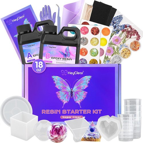 Epoxy resin kit with molds - with,